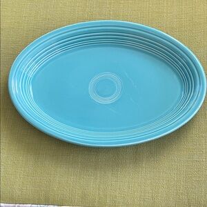 Fiesta ware - Teal Platter.  More green than blue.